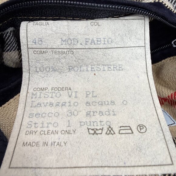 ABITALE Men's Quilted Puffer Jacket, Lined Collared 2 Pockets Italy Gray Blue 45 - Picture 6 of 11